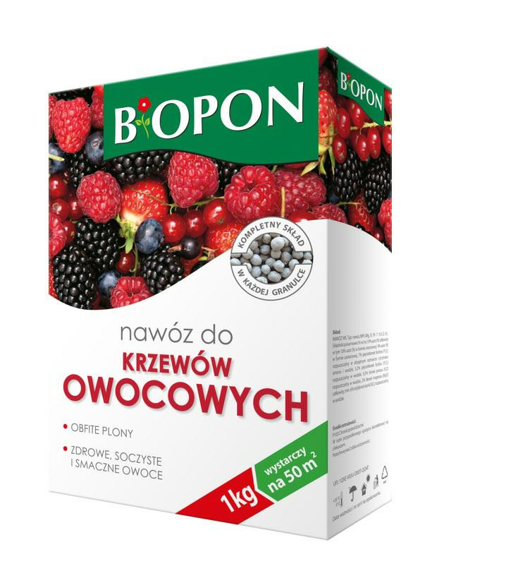 Biopon nawóz krzewy owocowe 1kg