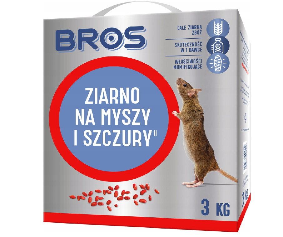 Bros ziarno na myszy i szczury 3kg