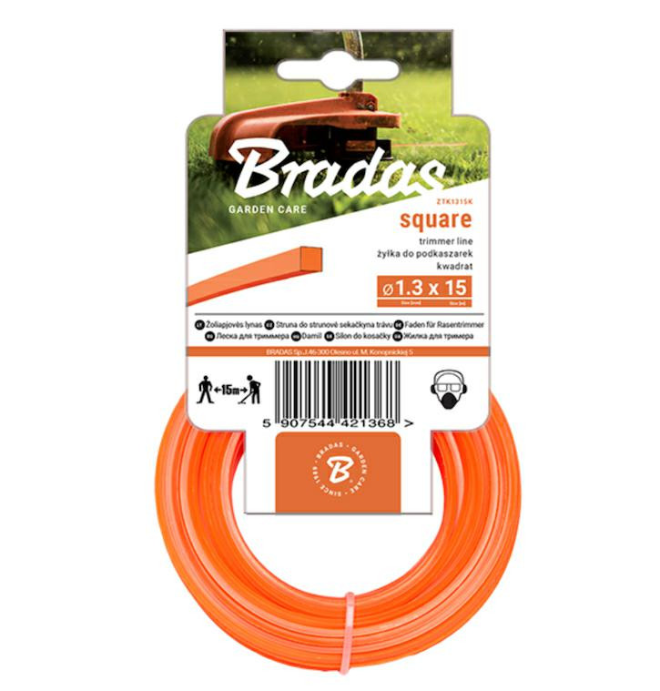 Bradas Żyłka kwadrat 2.0x15m