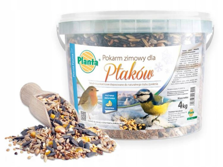 Fauna pokarm zimowy dla ptaków we wiaderku 4kg