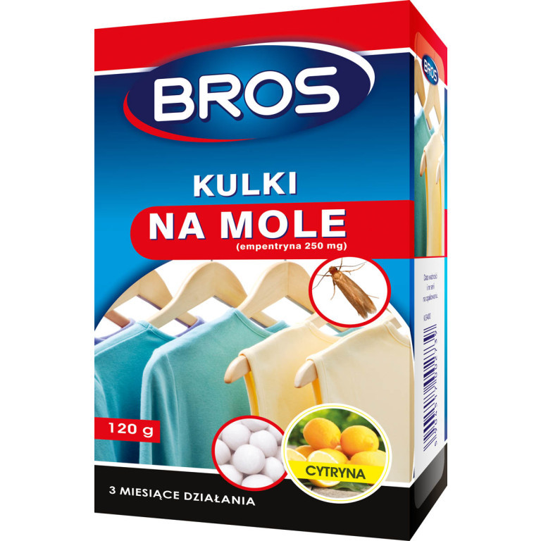 Bros kulki na mole cytrynowe 20szt.