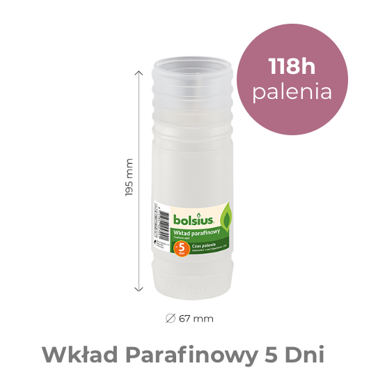 Bolsius Wkład parafinowy 5D