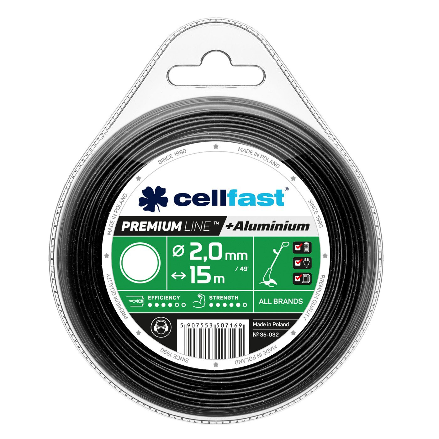 Cell-Fast żyłka PREMIUM okrągła 2.0x15m