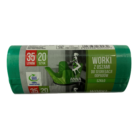 AnnaZar worki do segregacji 35l/20szt szkło