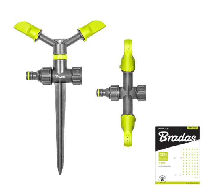 Bradas zraszacz obrotowy 2-ramienny na kolcu LE6101