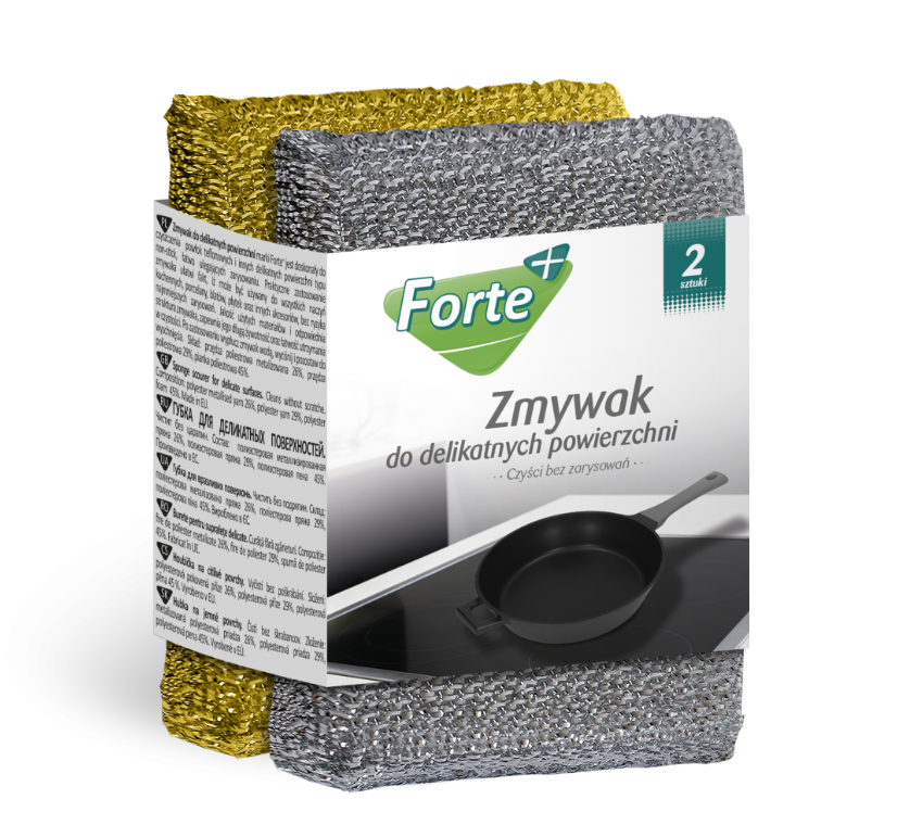 Forte+ zmywak do delikatnych pow.2szt