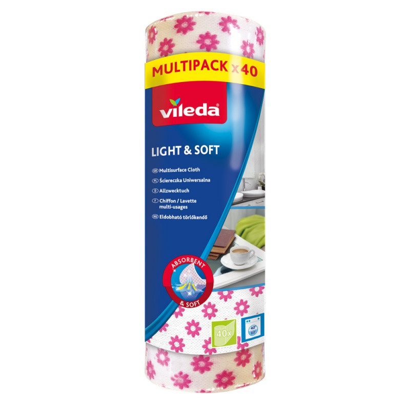 CH-Vileda ścierka Light/Soft 40szt rolka