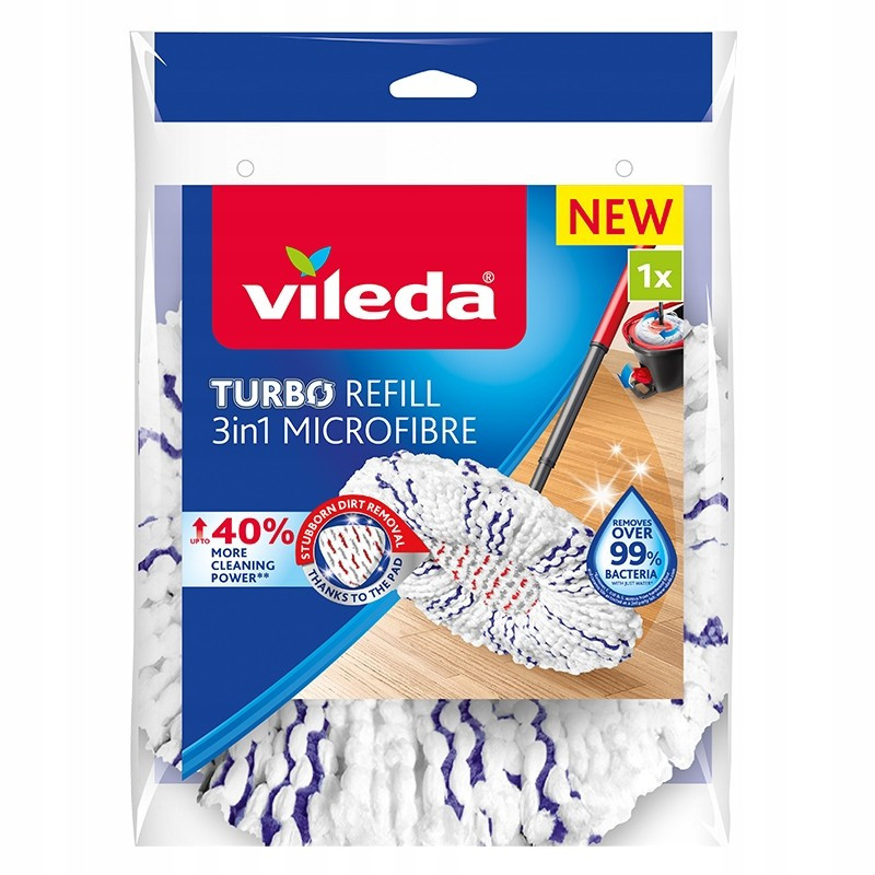 CH-Vileda mop okrągły Turbo Refill 3w1