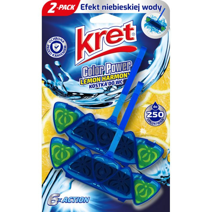 CH-Kret do spłuczki 2x40g Cytryna