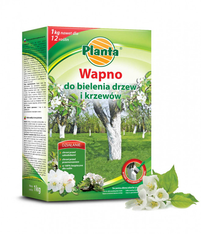 Planta wapno do bielenia drzew 1kg kartonik