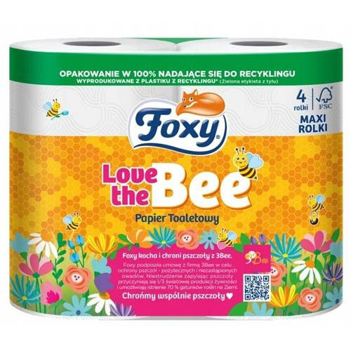 CH-Foxy papier toaletowy Love the Bee 4szt maxi rolki