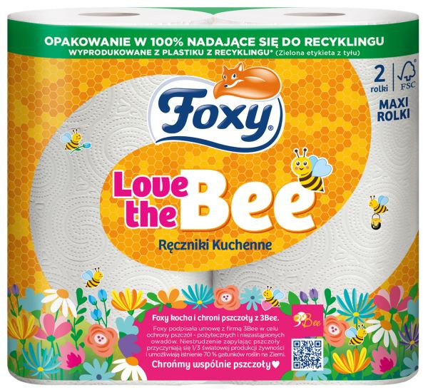 CH-Foxy ręcznik kuchenny Love the Bee 2szt