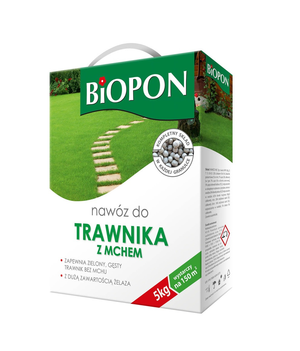 Biopon nawóz trawnik z mchem   5kg