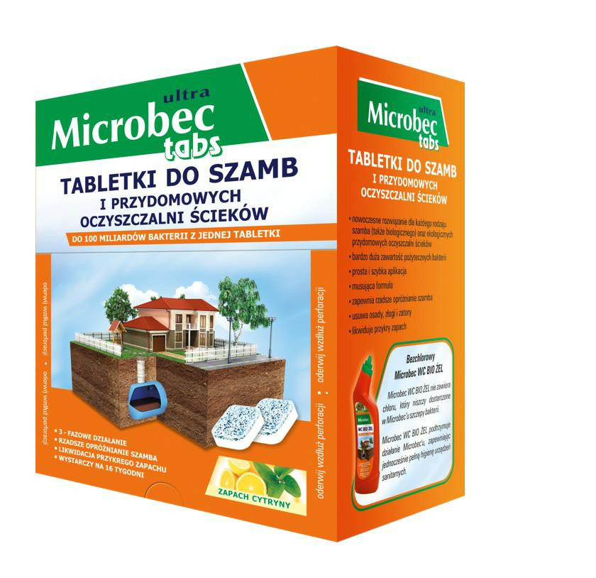 Bros microbec tabletki do szamba 16szt.