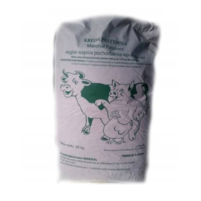 Kreda pastewna 25kg drobnoziarnista Fr. 0.1 - 1.0